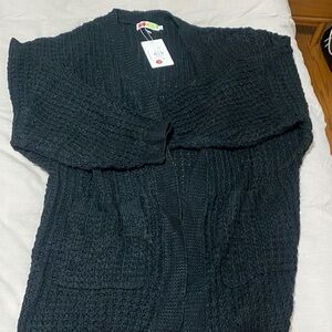 Black Knit Cardigan - brand new